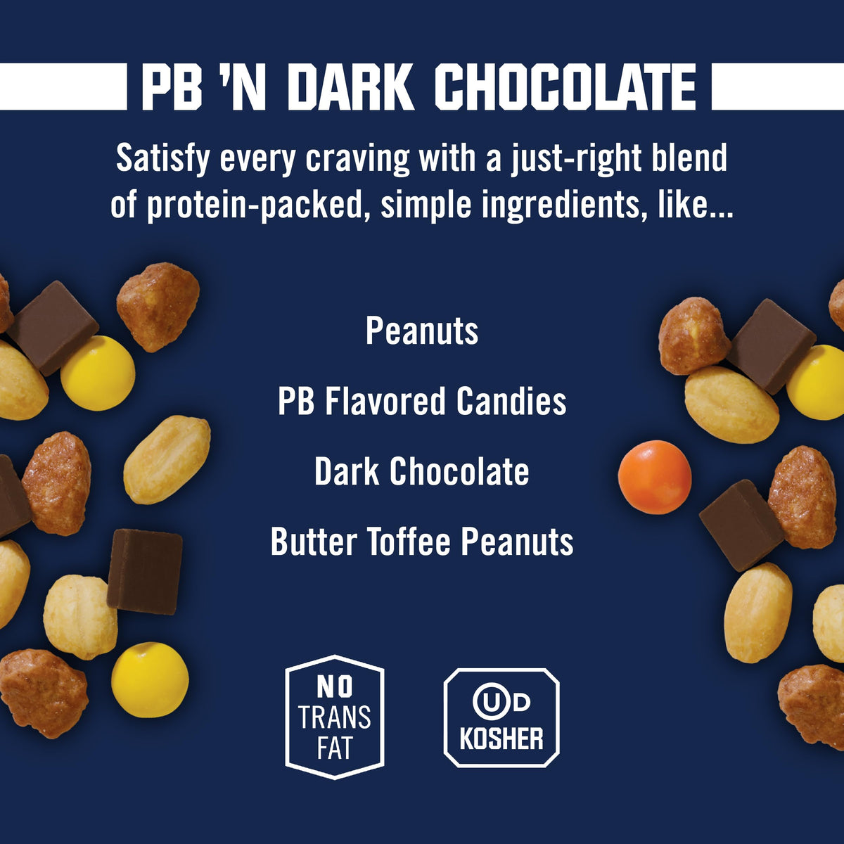 Kars Nuts Peanut Butter N Dark Chocolate Trail Mix - 2 Oz Individual Snack Packs - Pack Of 12, Gluten-Free Snack Mix