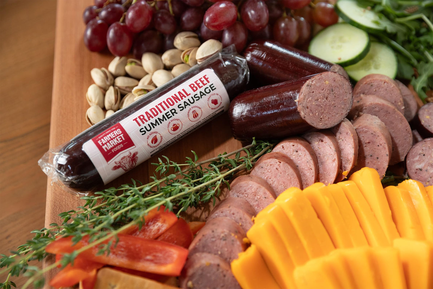 Farmers Market Gift Basket, Gluten Free, Keto, Paleo, Low Sodium, Zero Sugar, Genoa Salami, Christmas Charcuterie Board, Holiday Meat And Cheese Gift Basket, Ultimate Collection