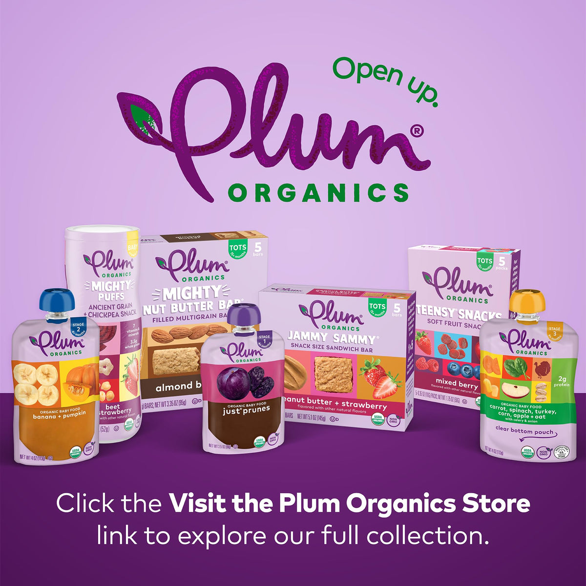 Plum Organics Jammy Sammy Snack Bars - Apple, Kale, and Oatmeal - 1.02 oz Bars (Pack of 30) - Organic Toddler Food Snack Bars