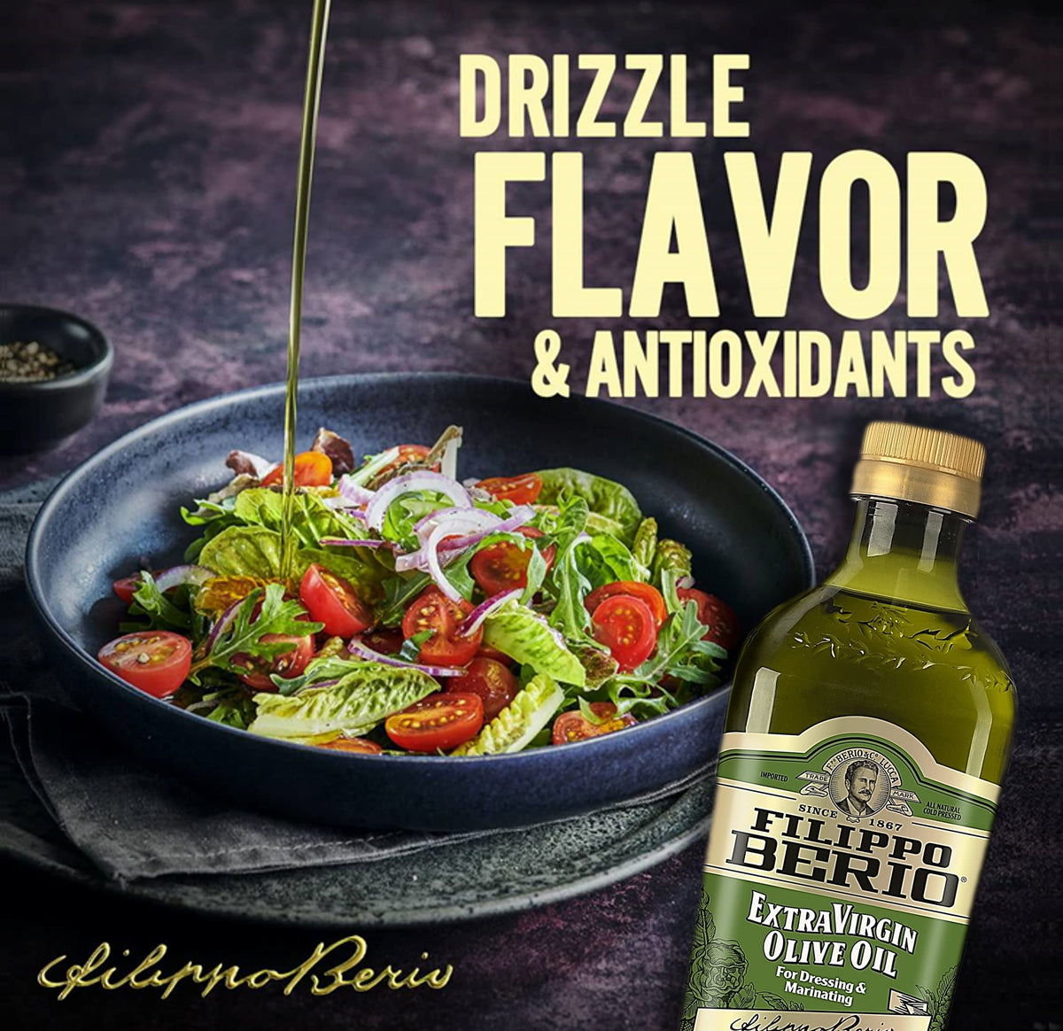 Filippo Berio Extra Virgin Olive Oil, 25.3 Ounce rPET Bottle