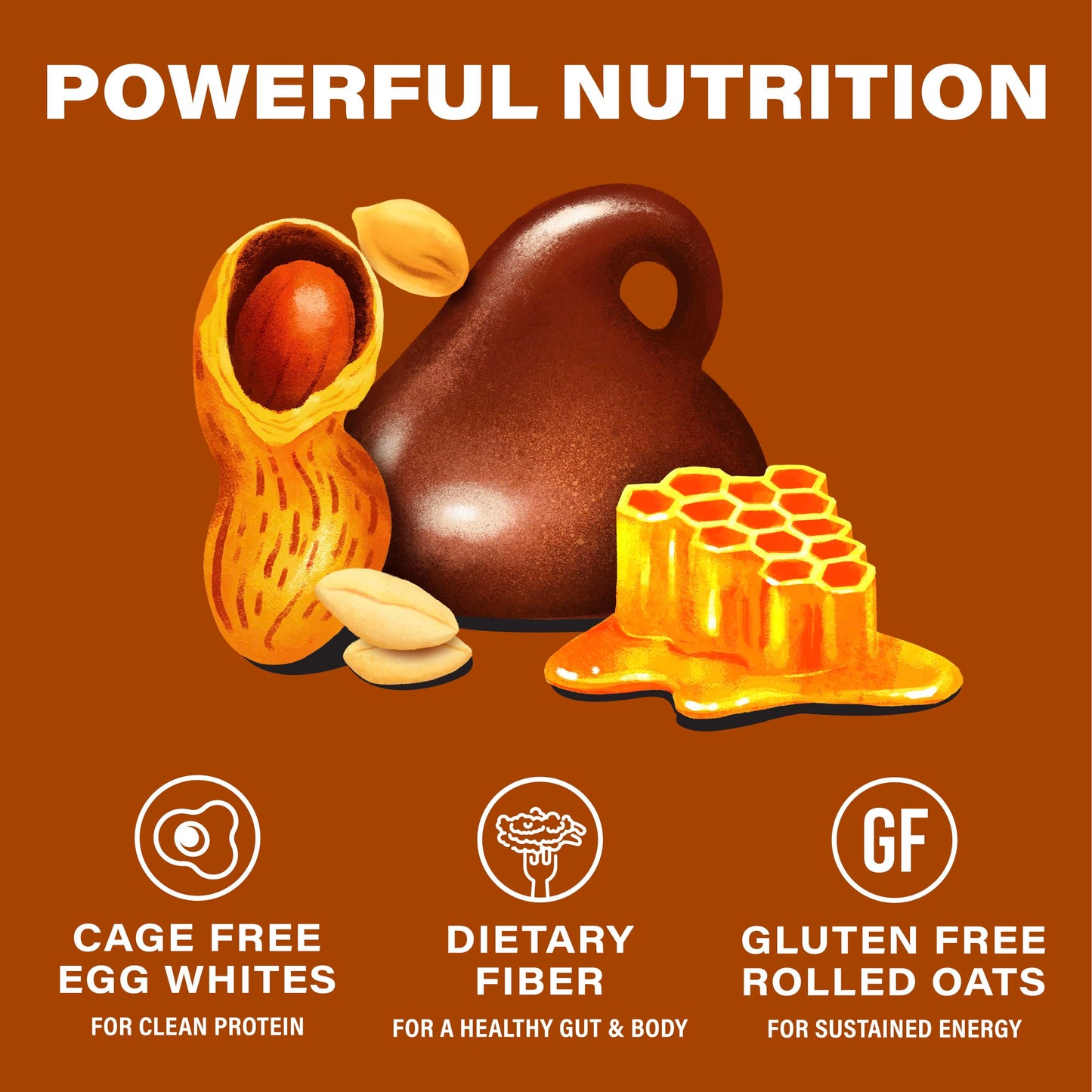 Over Easy Peanut Butter Dark Chocolate Soft and Chewy Oatmeal Breakfast Bars - Granola and Protein Bars - 12 Energy Snack Bars -