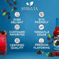 Syruvia Sugar-Free Blackberry Syrup, 25.4 fl oz - Bold Flavor, Kosher, Gluten-Free, Perfect for Beverages and Desserts