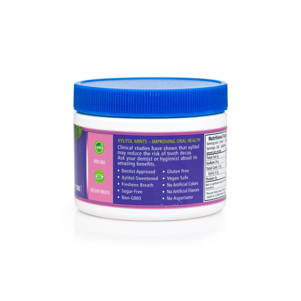 Spry Xylitol Berry Blast Mints Sugar Free Candy - Breath Mints That Promote Oral Health, Dry Mouth Mints That Increase Saliva Production, Stop Bad Breath, 240 Count (Pack Of 4)