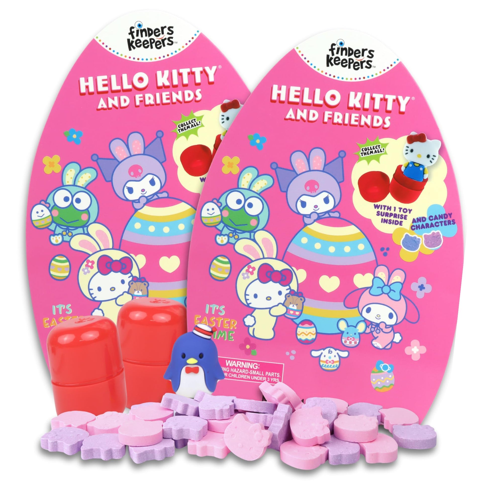 Sweetzo - Hello Kitty Finders Keepers Box, Assorted Hard Candies Inside, Party Gift, 1.76 Ounces (Pack of 2)