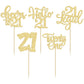 30Pcs 21St Birthday Cupcake Toppers Twenty One Legal 21St Cupcake Picks Cheers To 21 Years Old Cake Decorations For 21St Birthda