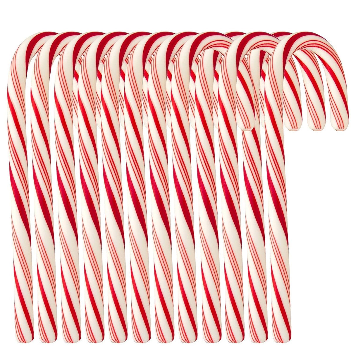 Peppermint Candy Canes  Individually Wrapped (120 Pcs - Red & White)