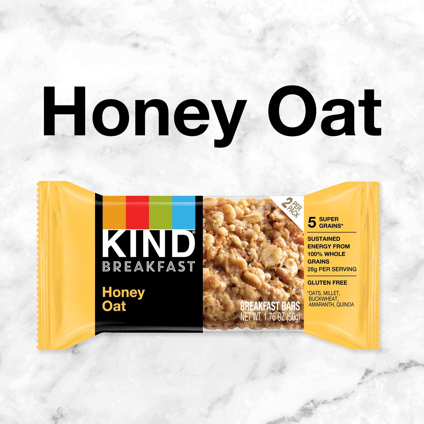 KIND Breakfast Bars, Honey Oat, Healthy Snacks, Gluten Free, 32 Count