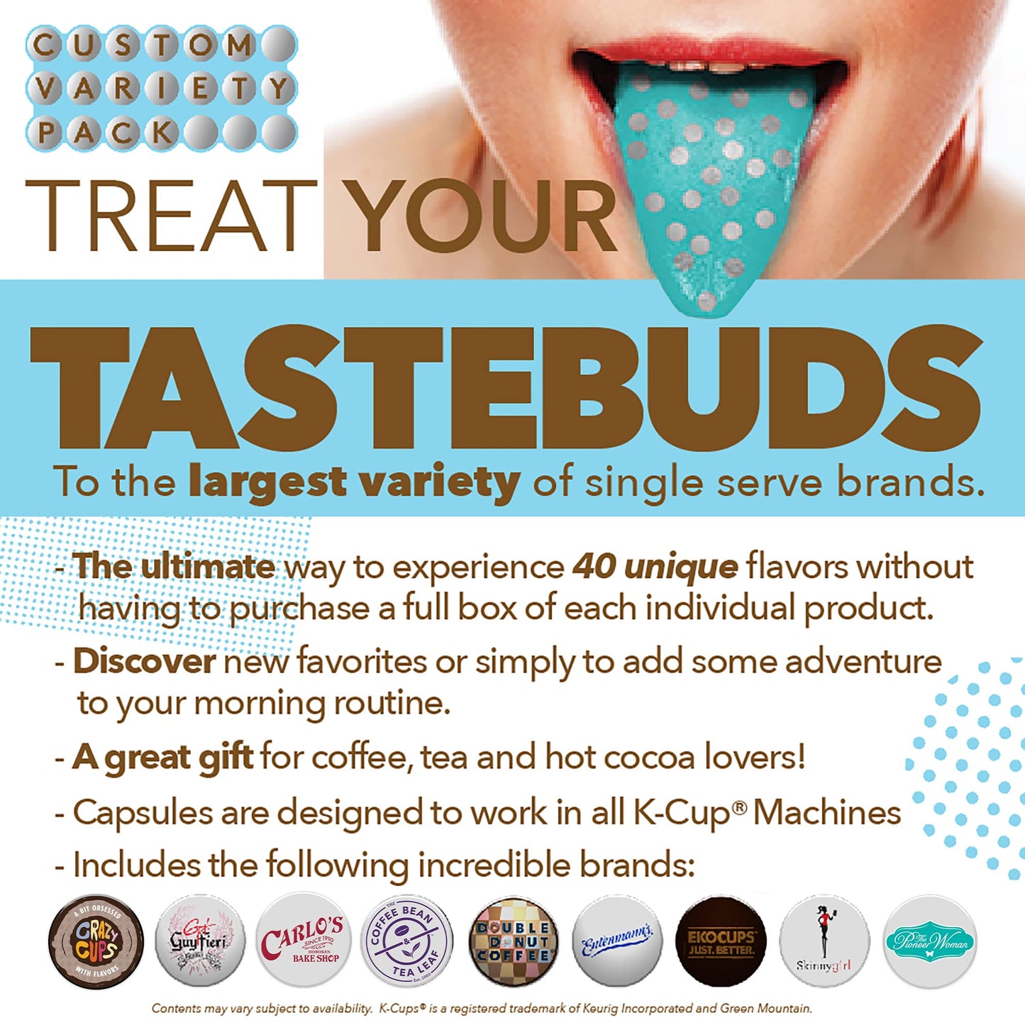 Crazy Cups Flavored Decaf Coffee Pods Variety Pack, 36 Count, Compatible with Keurig K Cups, Assorted Sampler