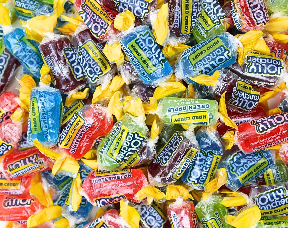 Grandys Candys Jolly Rancher Bulk Assortment, 5 Pound, Individually Wrapped, Blue