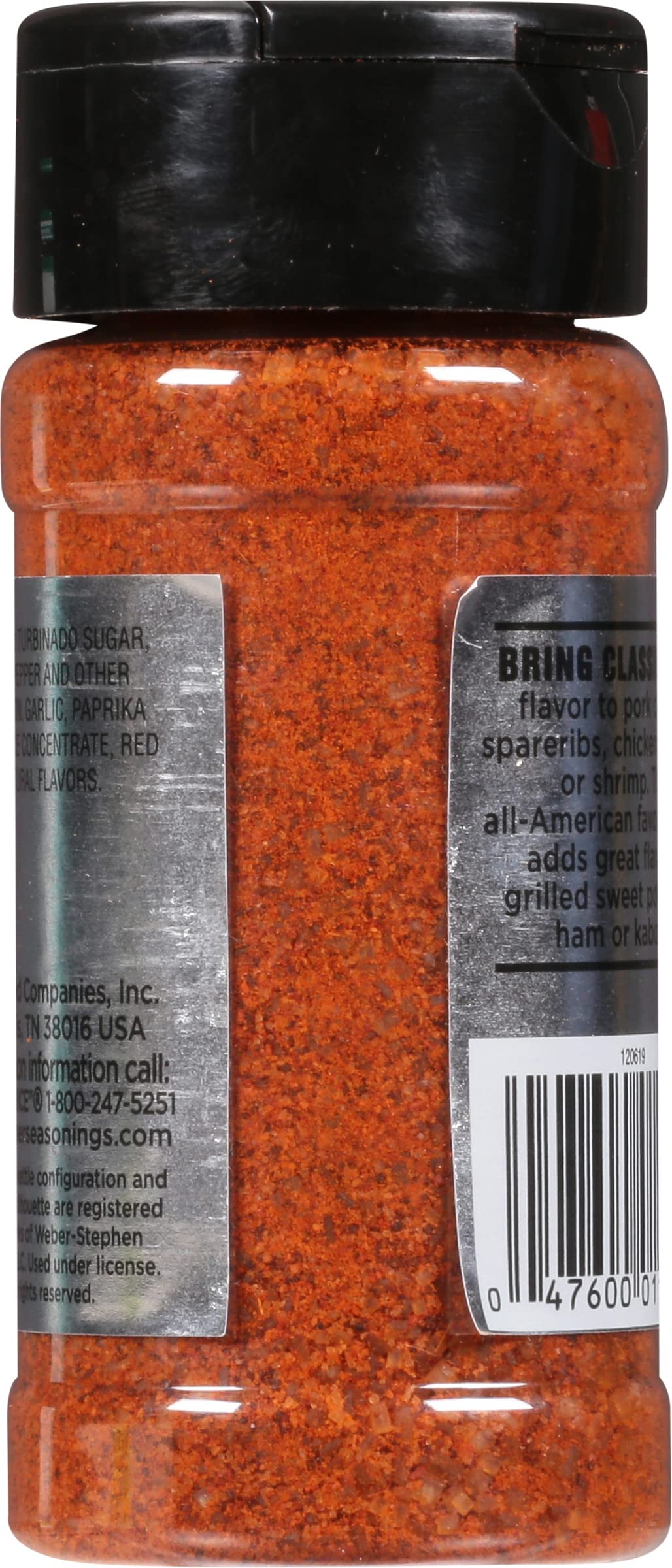 Weber Classic Bbq Seasoning, 3.25 Ounce Shaker