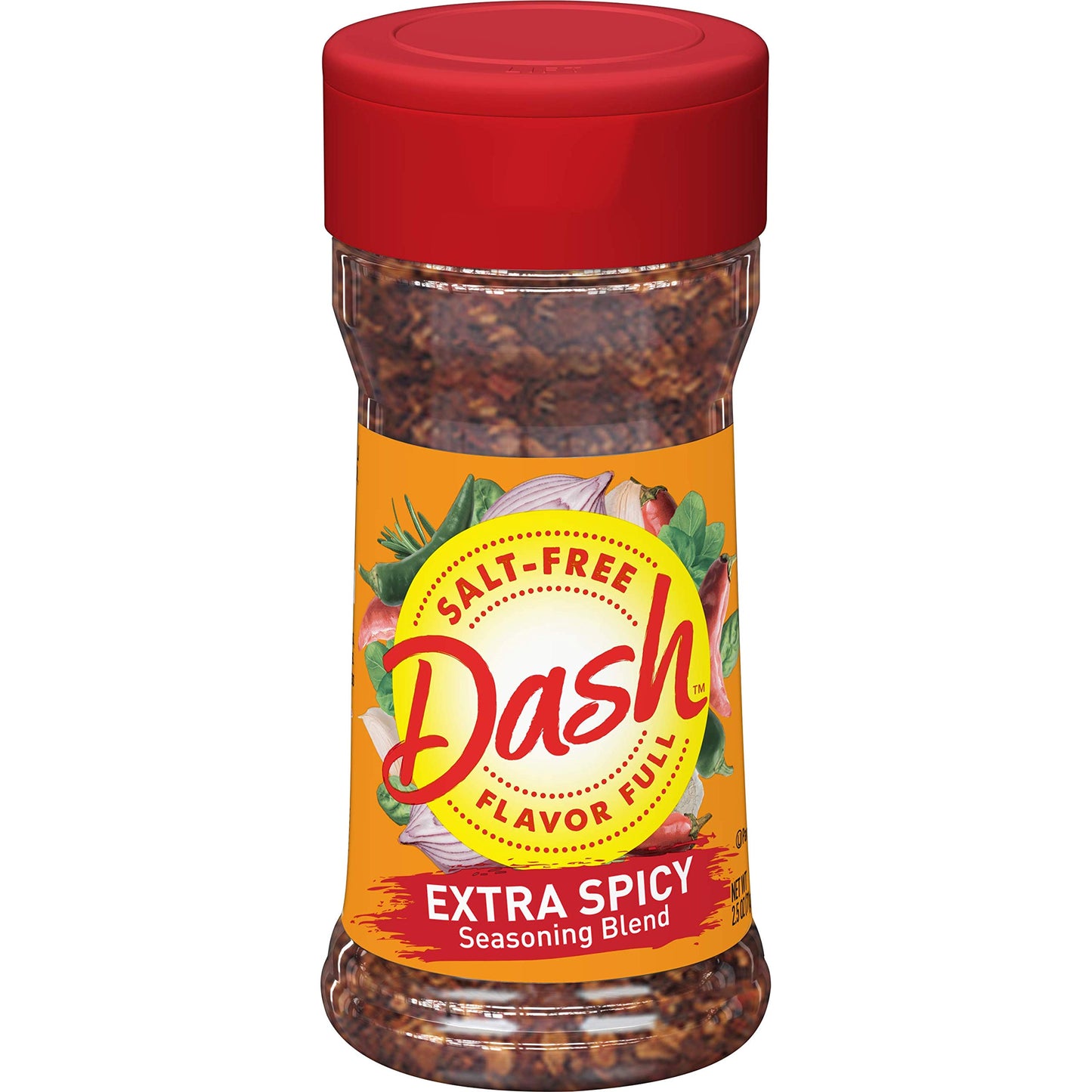 Dash Salt-Free Seasoning Blend, Extra Spicy, 2.5 Ounce