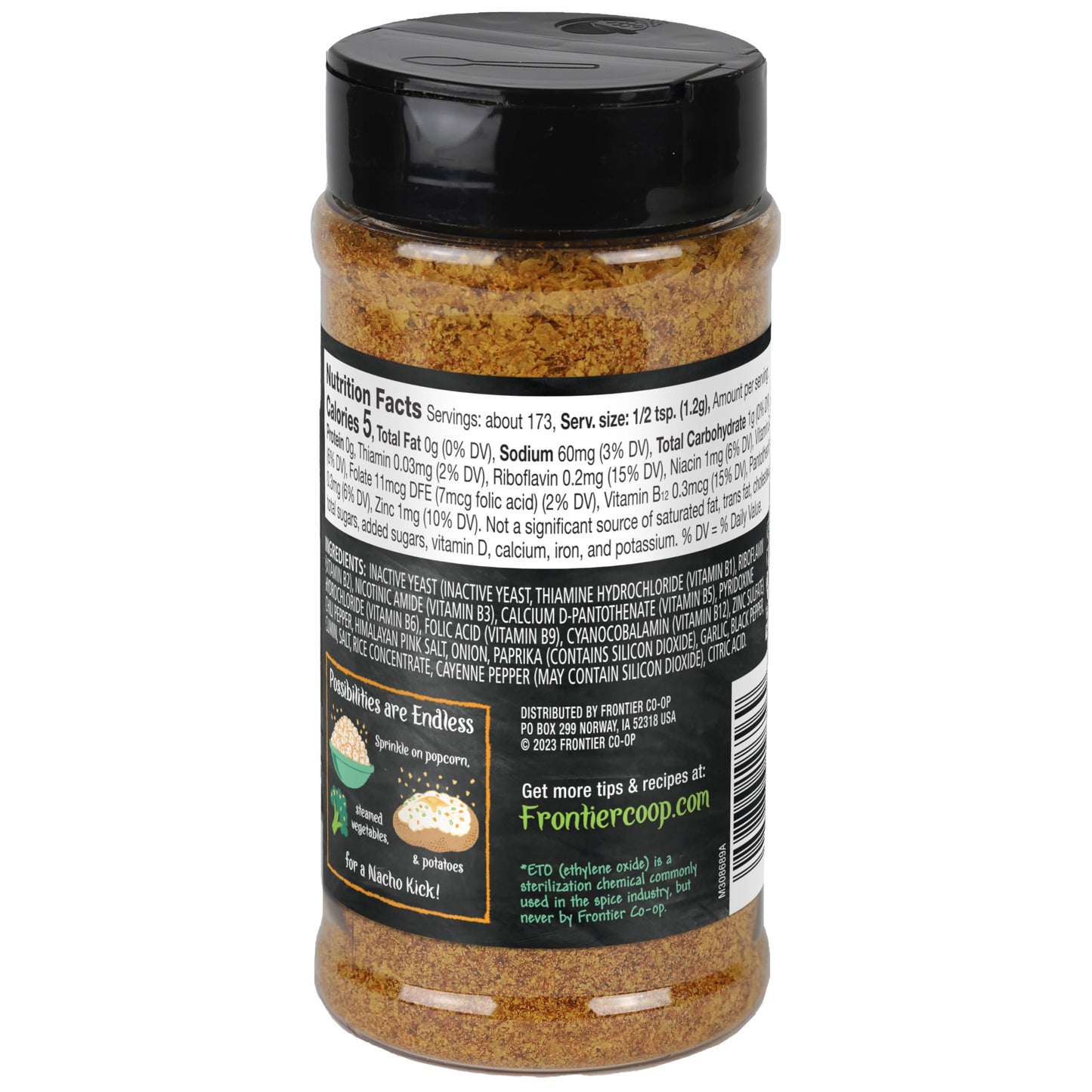 Frontier Nacho Spice Nutritional Yeast, 7.3 Oz