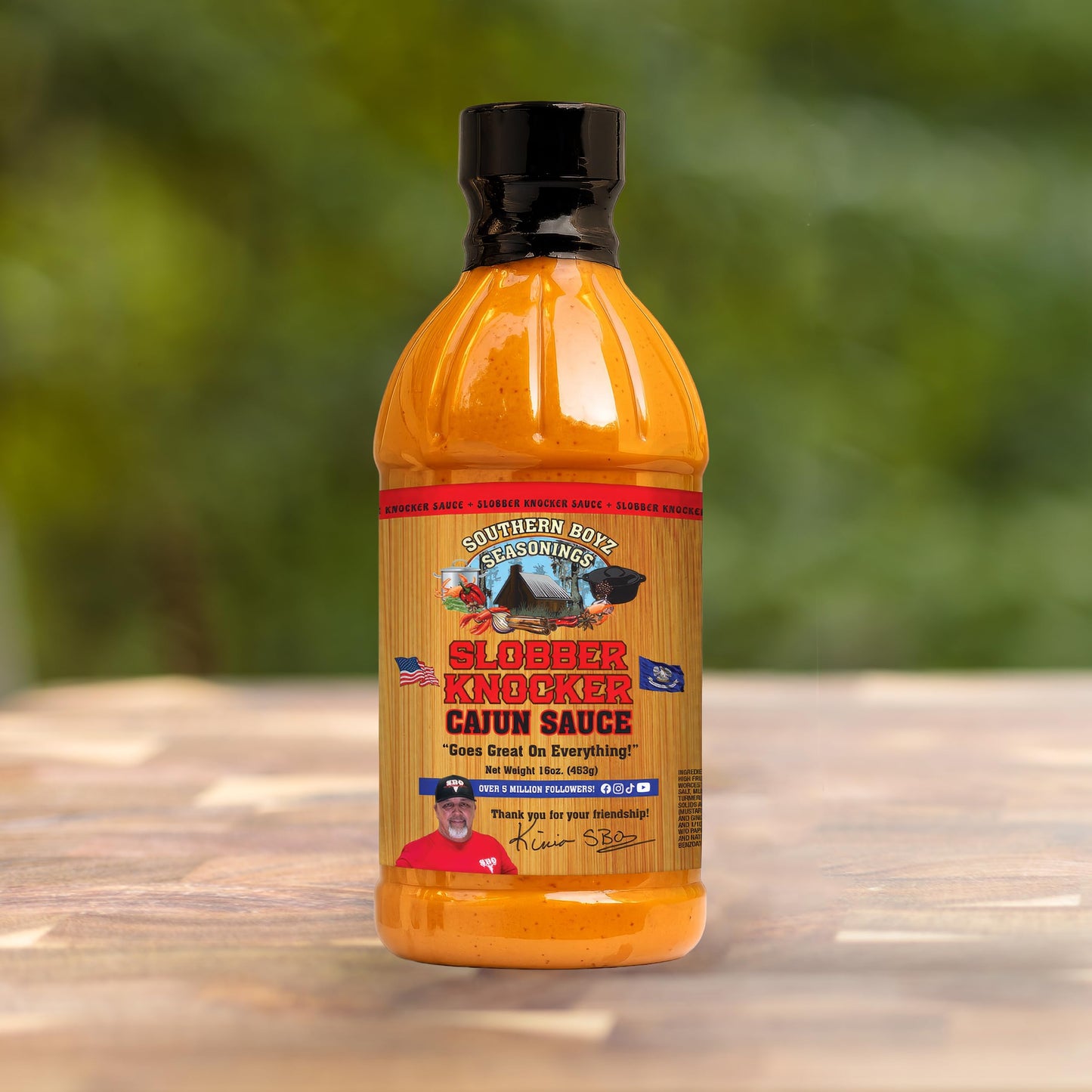 Southern Boyz Slobber Knocker Cajun Sauce - Authentic Louisiana-Style Cajun Condiments & Dipping Sauce, 16 oz