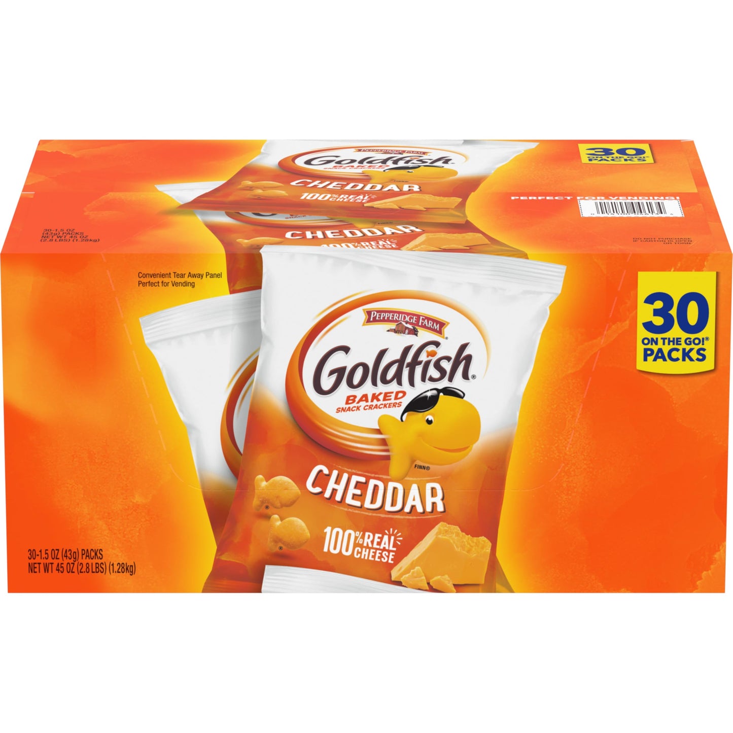 Goldfish Cheddar  Ers, 1.5 Oz. Snack Packs, 30 Count