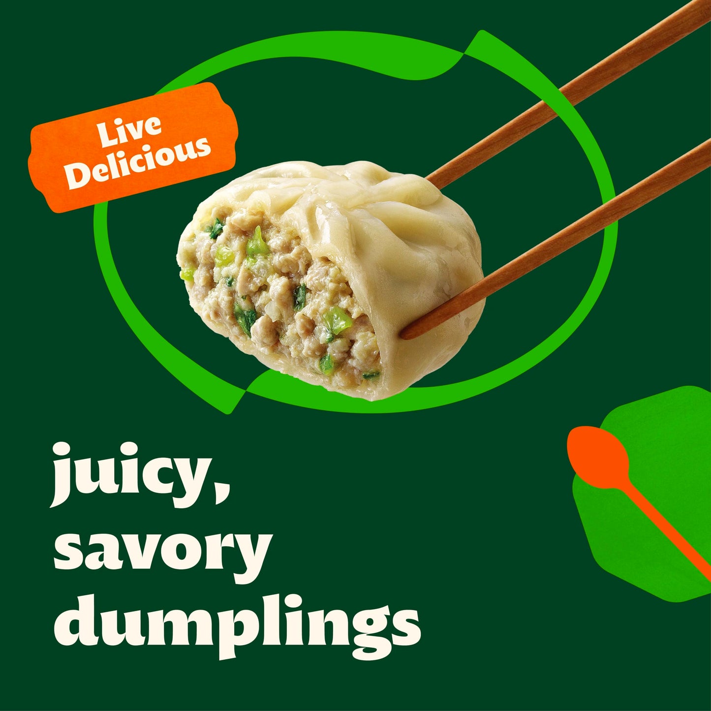 Bibigo, Steamed Dumpling Pork Vegetable, 6.6 Ounce