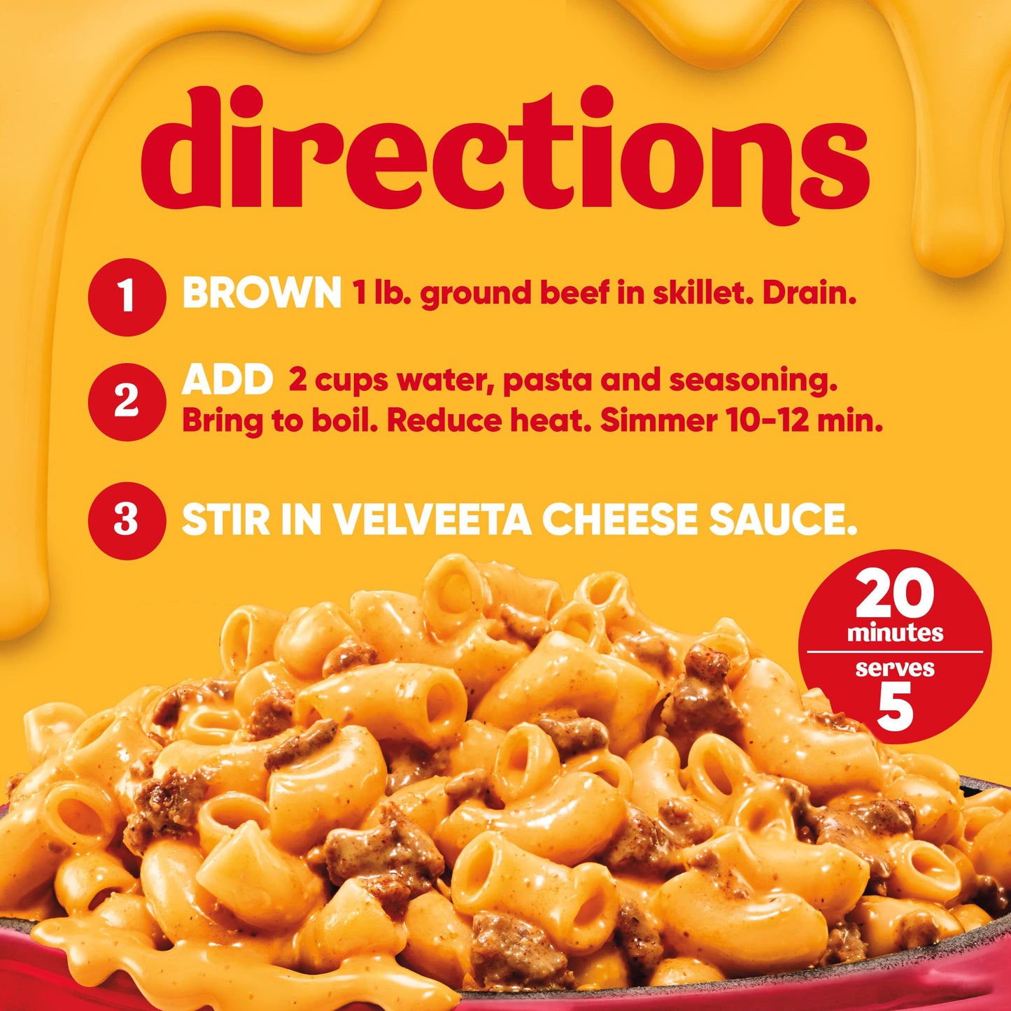 Velveeta Cheesy Skillets, Ultimate Cheeseburger, 12.8 oz