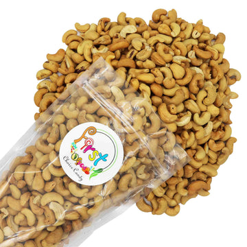Firstchoicecandy Roasted Unsalted Whole Cashews Healthy Snacks, No Salt, 5 Pound