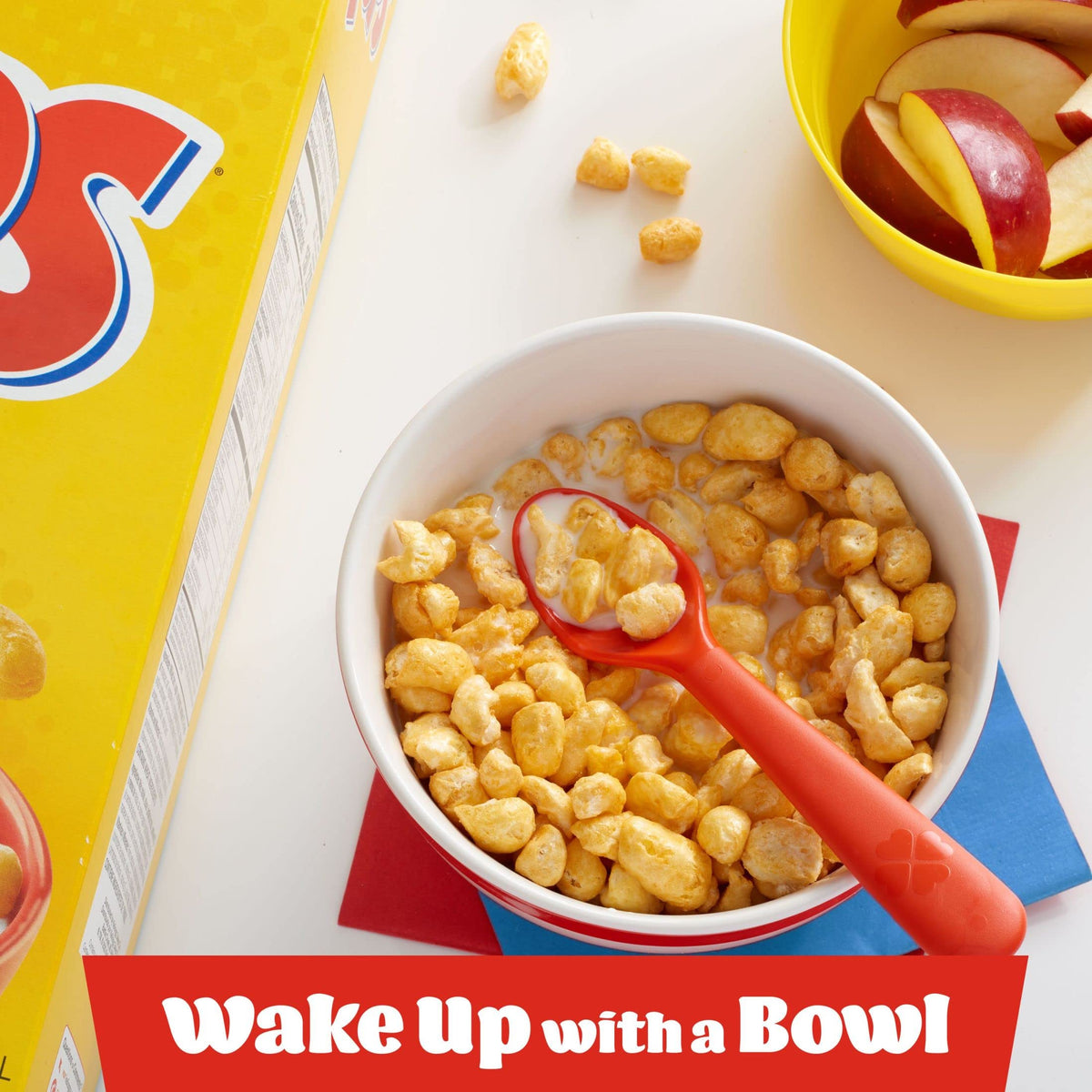 Kellogg s Corn Pops Cold Breakfast Cereal, 8 Vitamins and Minerals, Kids Snacks, Large Size, Original, 8.1lb Case (10 Boxes)