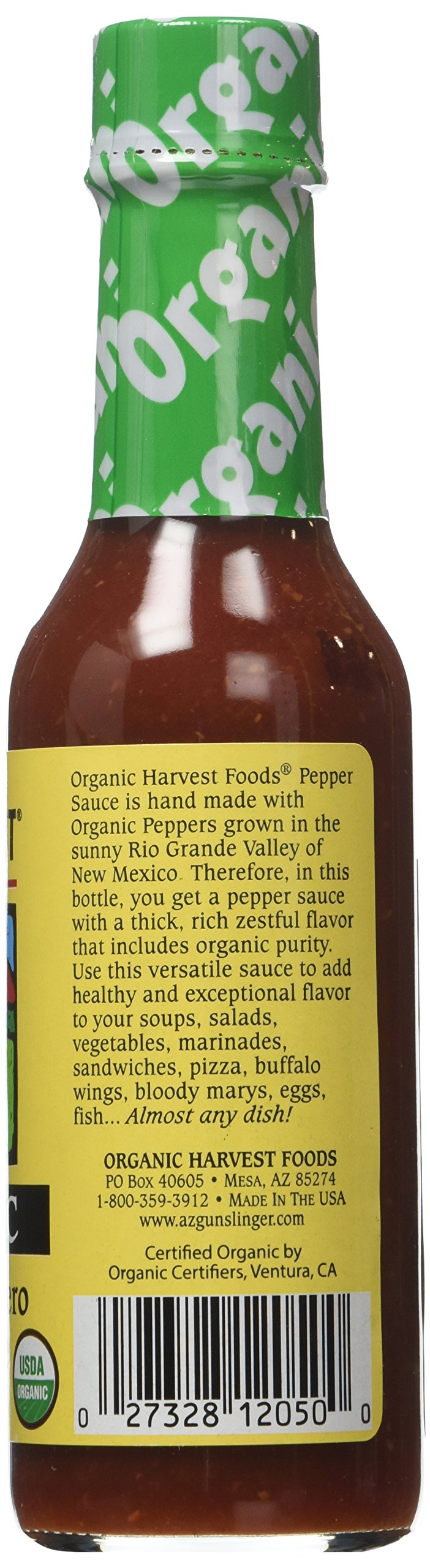 Organic Harvest Arizona Peppers Chipotle Habanero Pepper Sauce, 5 Ounce (Pack of 12)
