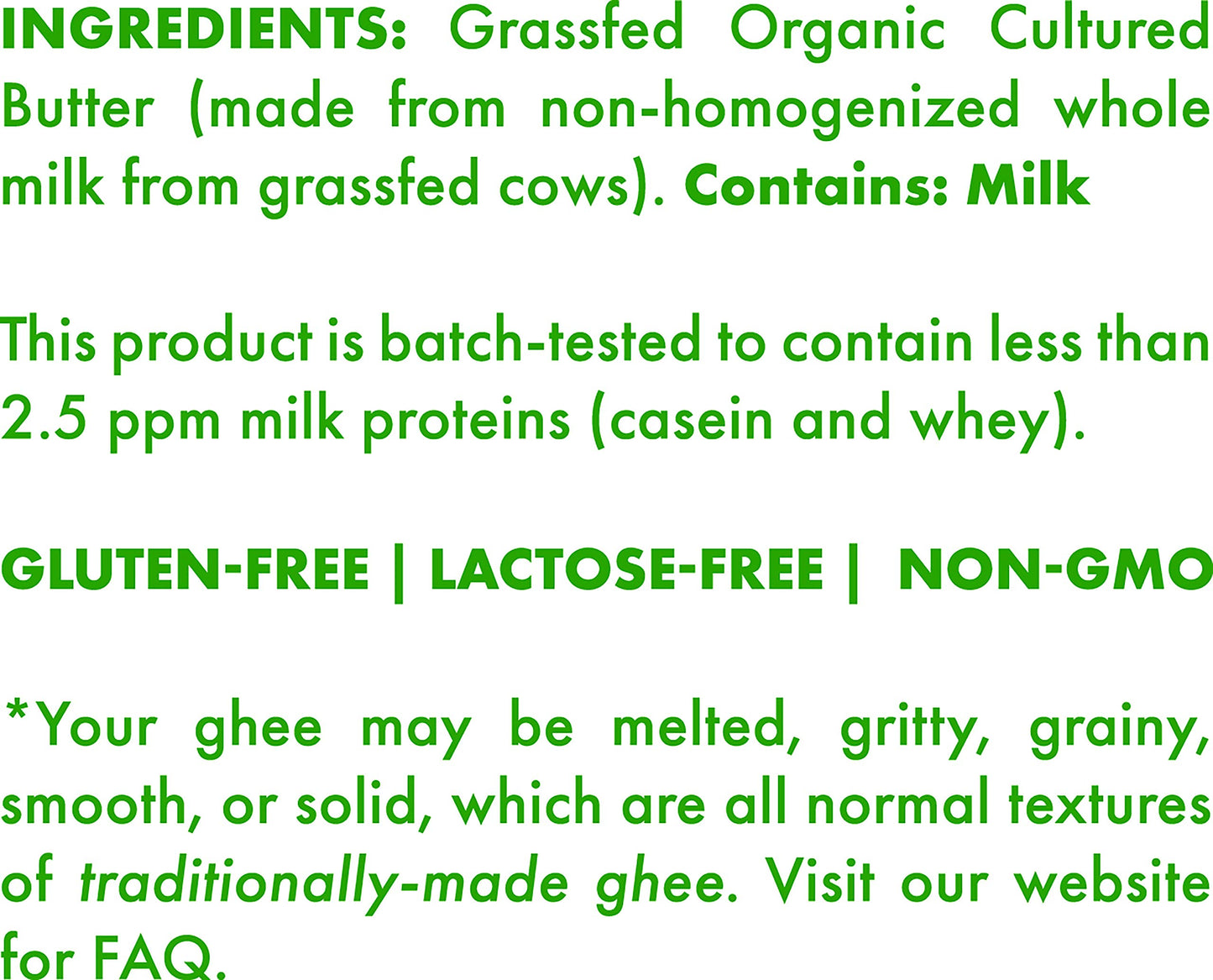 Grassfed Organic Cultured Ghee - by Pure Indian Foods,14 oz, Pasture Raised, Lactose Free, Gluten-Free, Non-GMO, Paleo, Keto-Fri