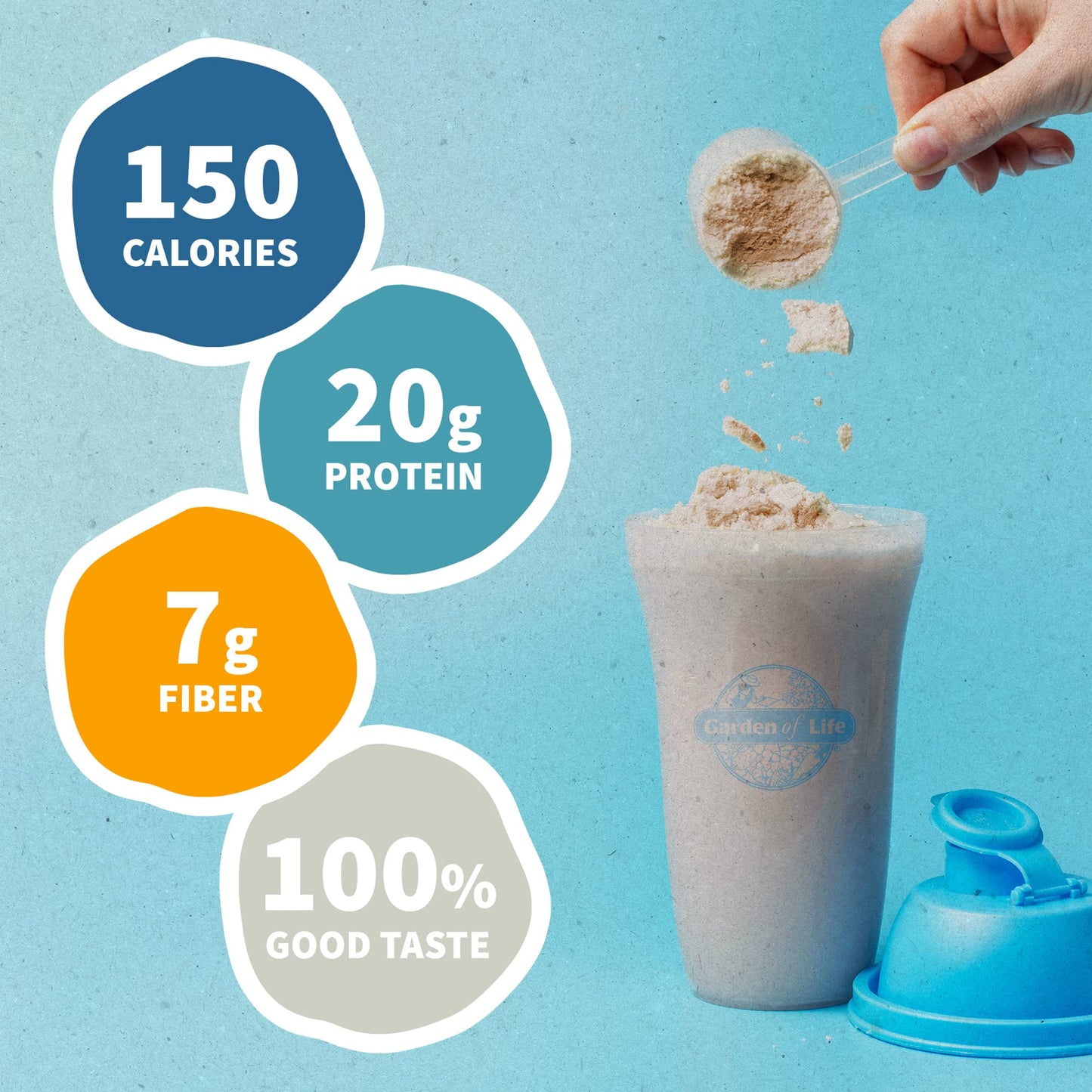 Garden of Life Vegan Protein Powder - Raw Organic Meal Replacement Shake - 2.35 lb - Vanilla Chai - Pea Protein, Dairy Free