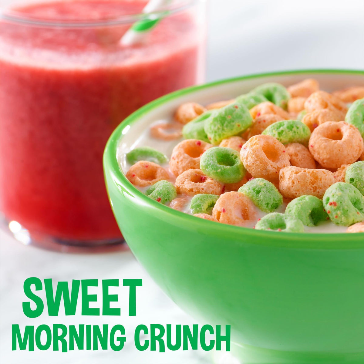 Apple Jacks Cold Breakfast Cereal, 8 Vitamins and Minerals, Kids Snacks, Large Size, Original, 13.2oz Box (1 Box)