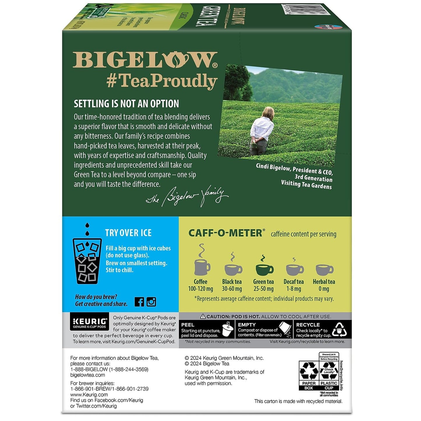 Bigelow Green Tea Kcups 96Ct