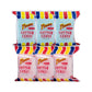 Flossies Famous Cotton Candy Blue and Pink Party Flavors, 2.4oz Bag (6-Pack)
