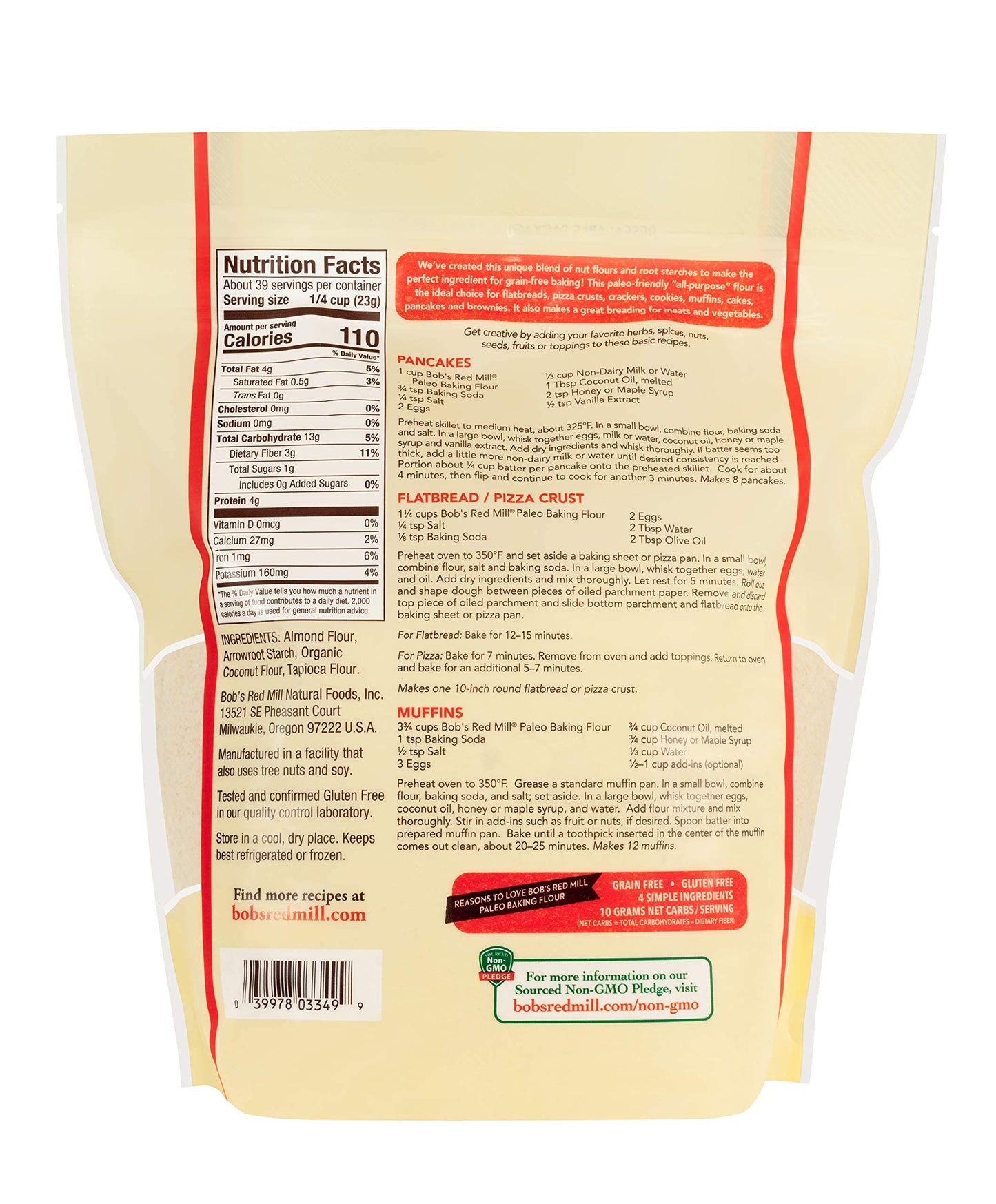Bob'S Red Mill Paleo Baking Flour, 32 Ounce