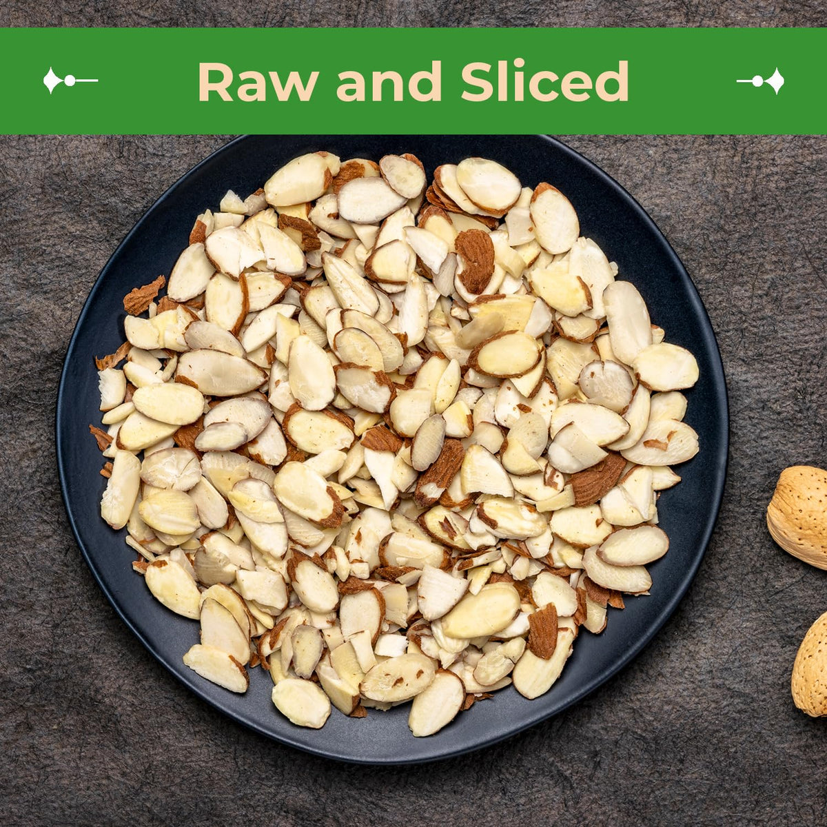 Sincerely Nuts – Raw Natural Sliced Almonds | 1 Lb. Bag | Delicious Guilt Free Snack | Low Calorie, Vegan, Gluten Free | Gourmet Kosher Food | Source Of Fiber, Protein