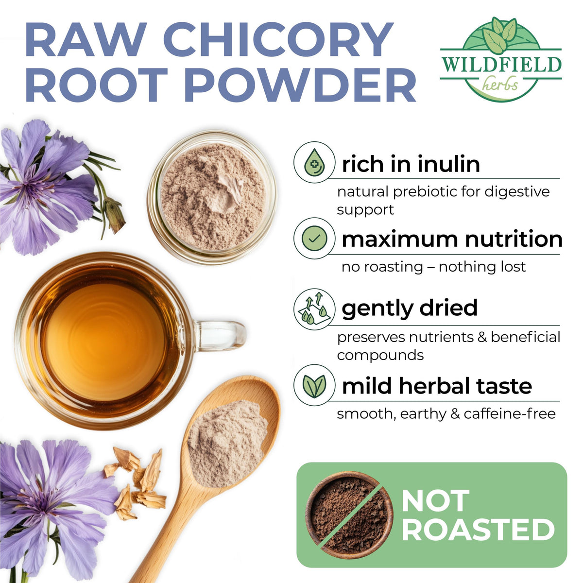4 Oz. Tea Chicory Root Tea Herbal (Cichorium Intybus) - 113G Hickory Root Herb Achicoria