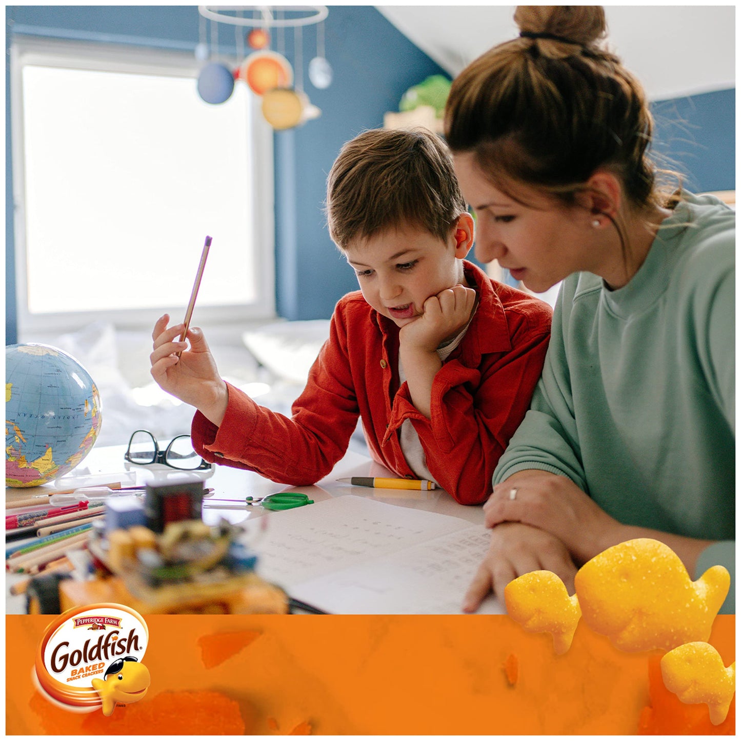 Goldfish Cheddar Crackers, Snack Crackers, 30 Oz Carton, 2 Ct Box