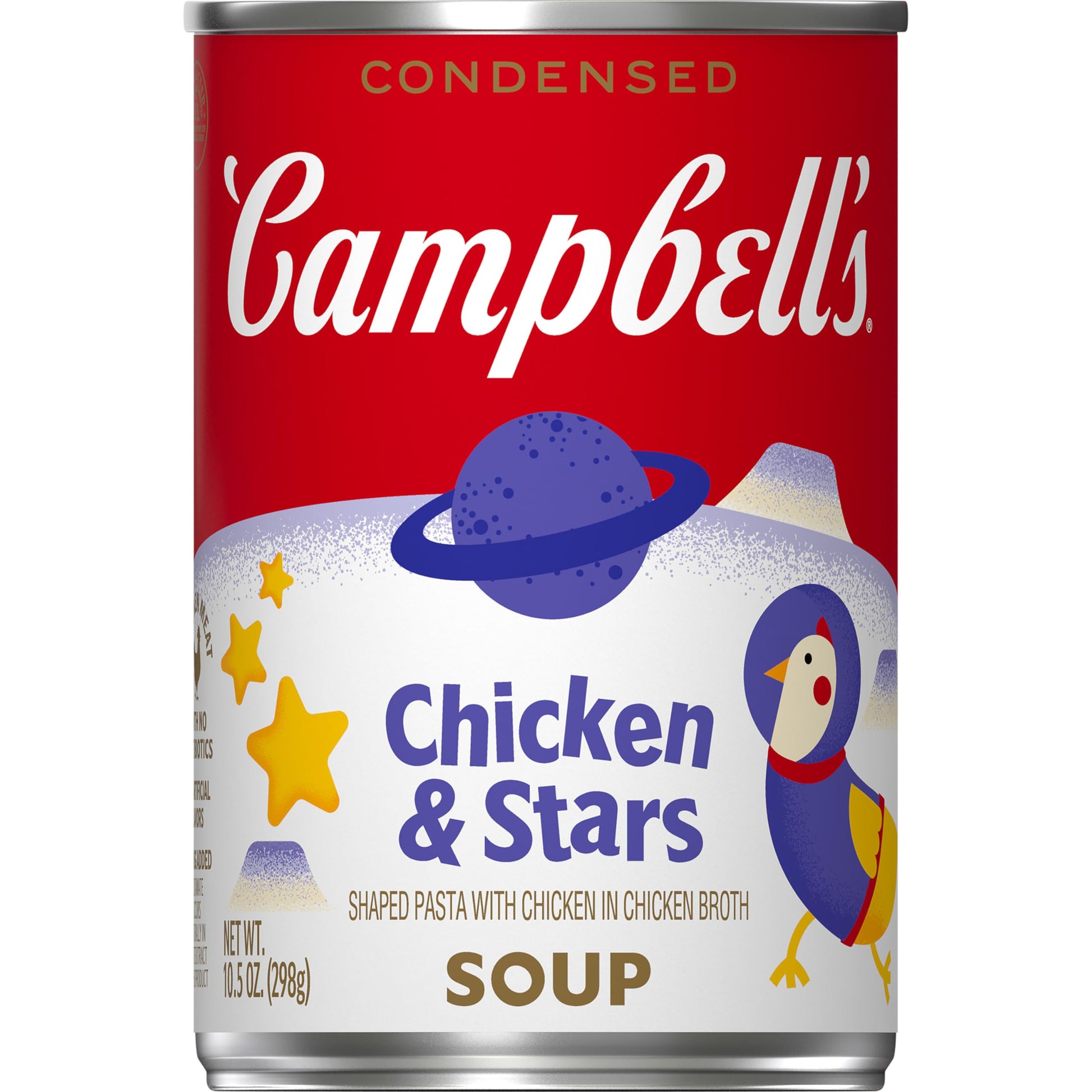 Campbells Condensed Kids Chicken and Stars Soup, 10.5 oz Can, Pack of 1
