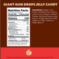 Giant Gum Drops Jelly Candy, Assorted Fruit And Licorice Flavors, 2-Pound Pack