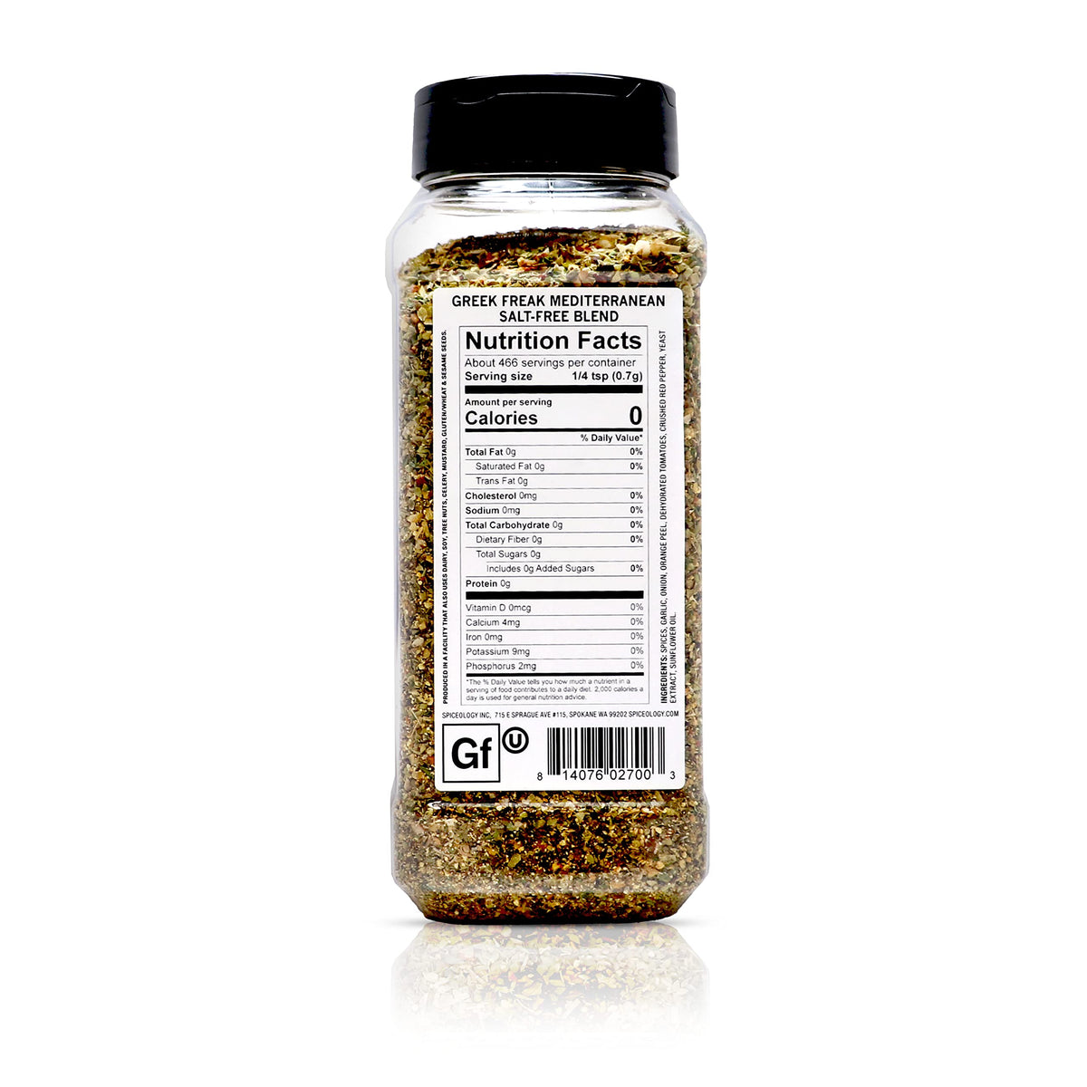 Spiceology - Greek Freak Mediterranean Spice Blend (Salt-Free) - All-Purpose Rubs, Spices and Seasonings - Use On: Chicken, Chic