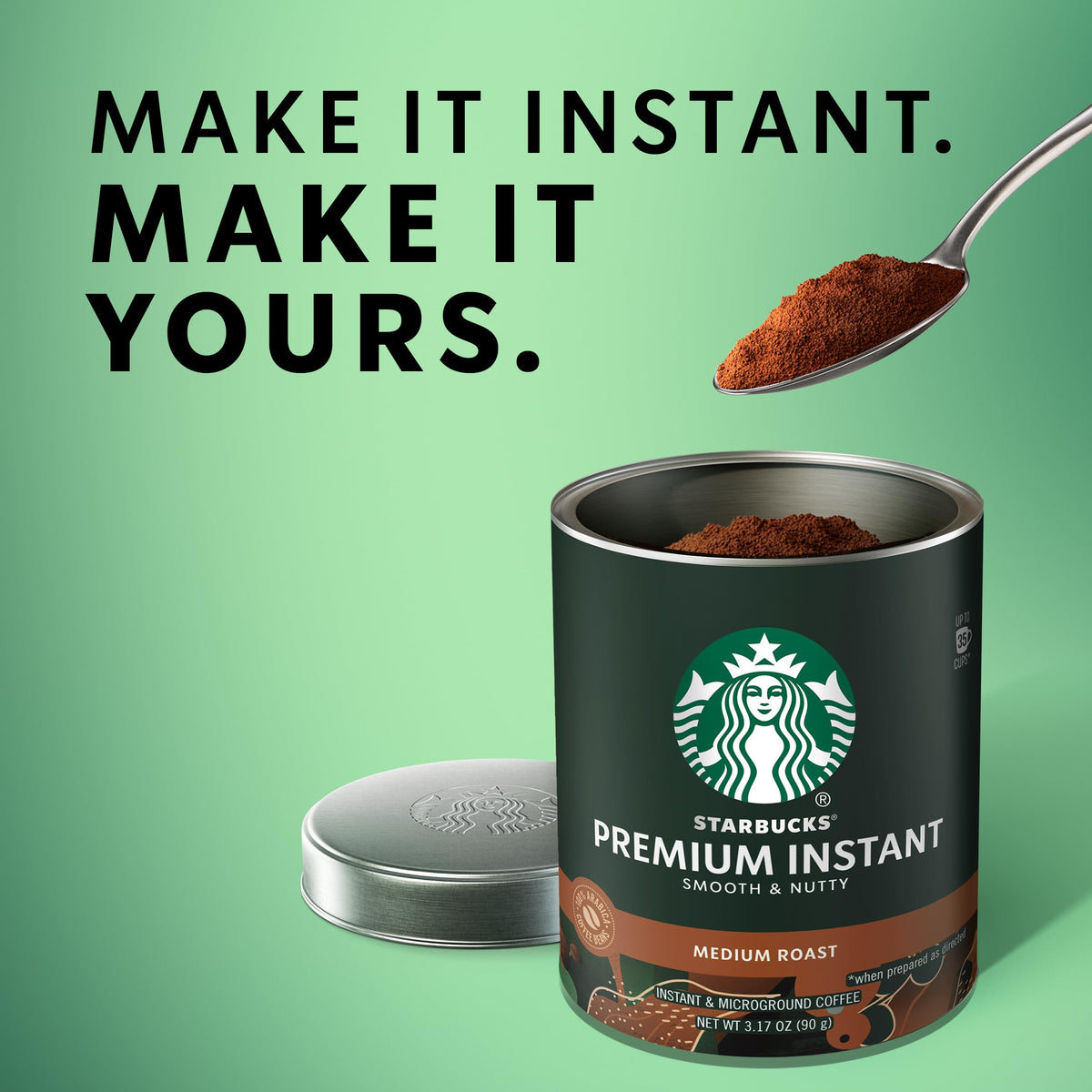 Starbucks Premium Instant Coffee, Medium Roast, 3 Pack, 3.17 Oz Each, 100% Arabica Beans