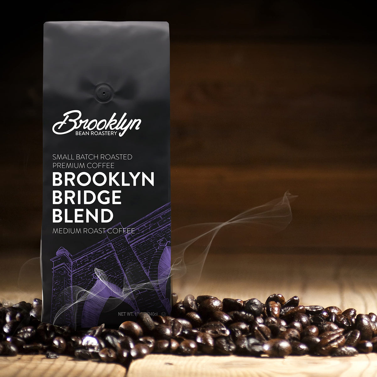 Brooklyn Beans Bagged Ground Coffee Variety Pack Light Medium Dark Roast And Flavored Assorted Gift Sampler 12 Oz Pack , 72 Ounc