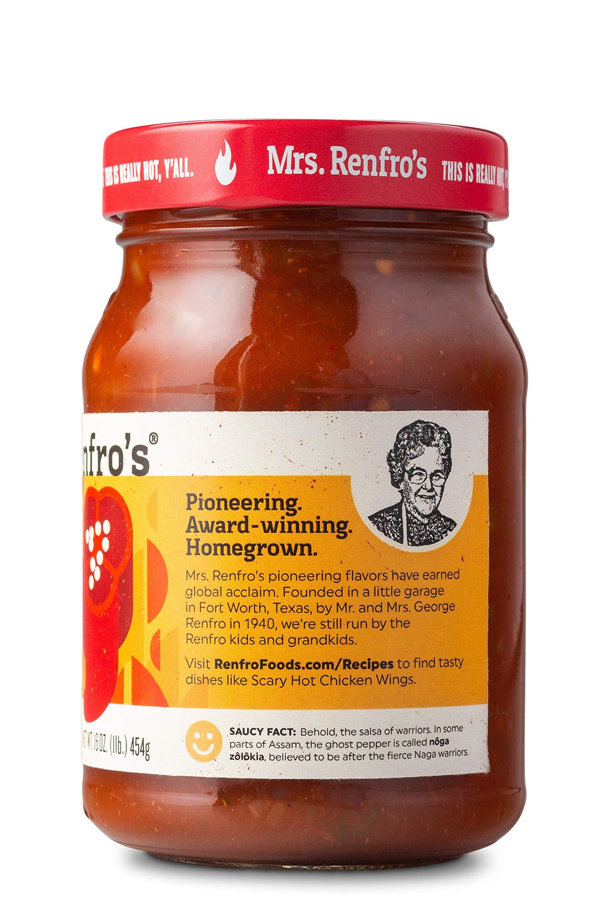 Mrs. Renfros Salsa Hot Variety Pack - Habanero, Ghost Pepper (16-oz. jars, 2-pack)