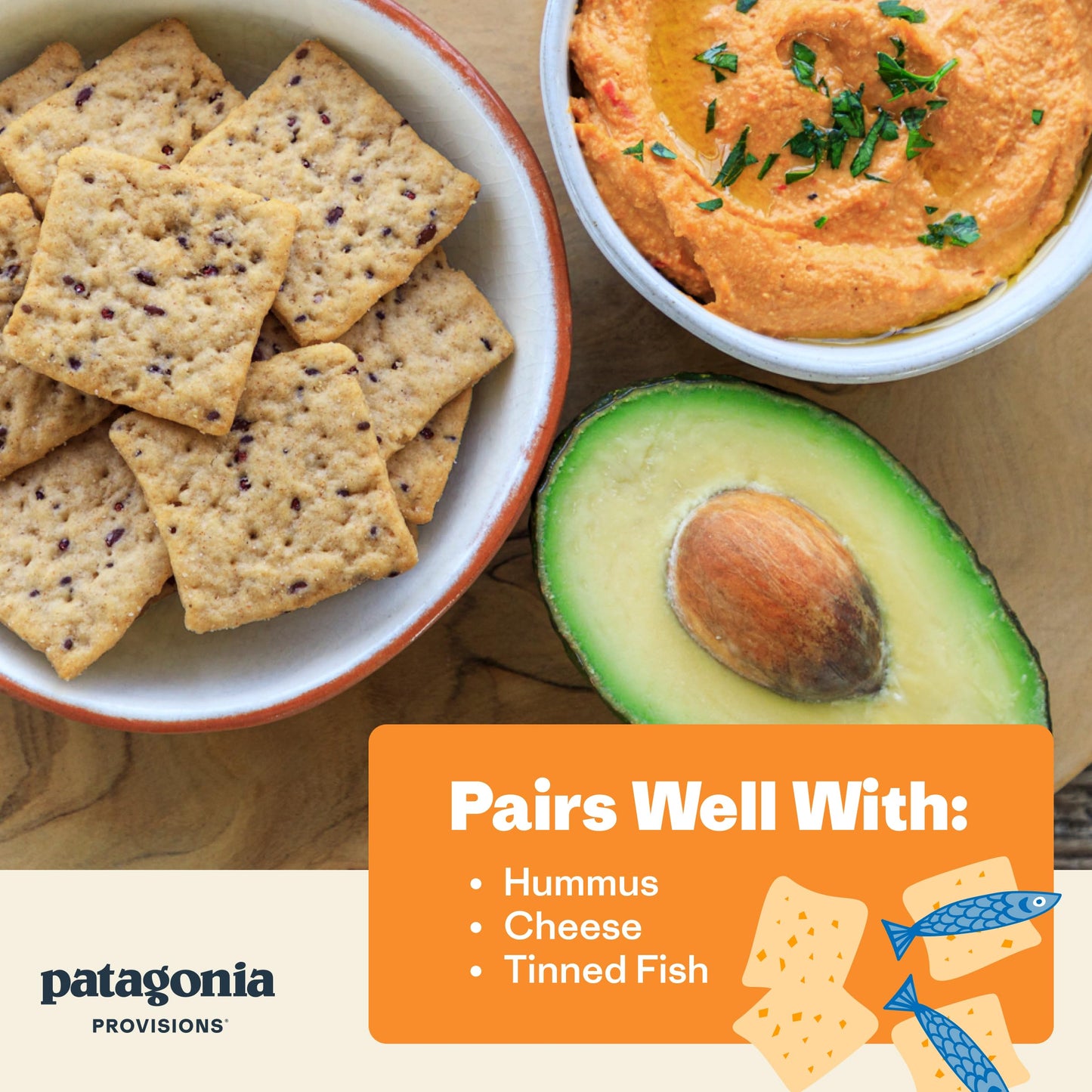 Patagonia Provisions - Sourdough Sea Salt - Certified Organic Crackers - Non-GMO, Plant-Based, No Added Sugar (6 Pack)