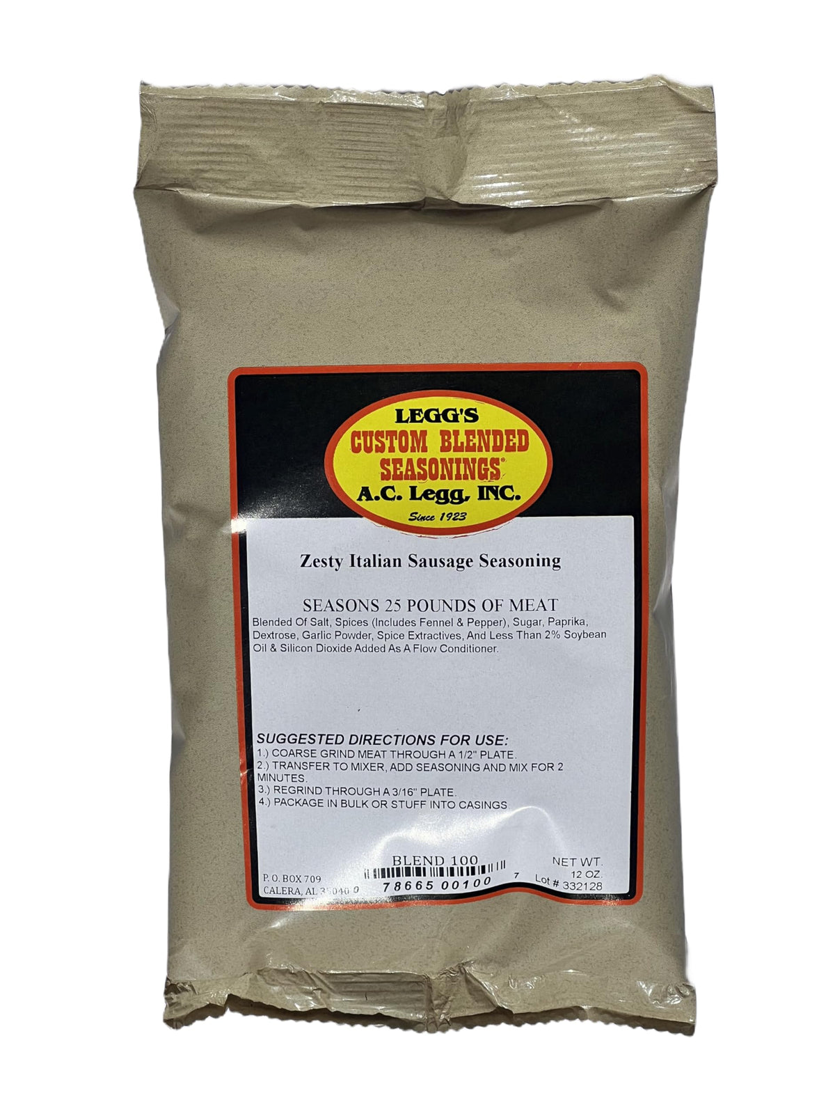 Leggs Old Plantation Zesty Italian Sausage Seasoning