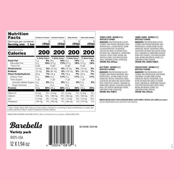 Barebells Protein Bars Variety Pack - 12 Count, 1.9Oz Bars - Protein Snacks With 20G Of High Protein - Chocolate Protein Bar Wit