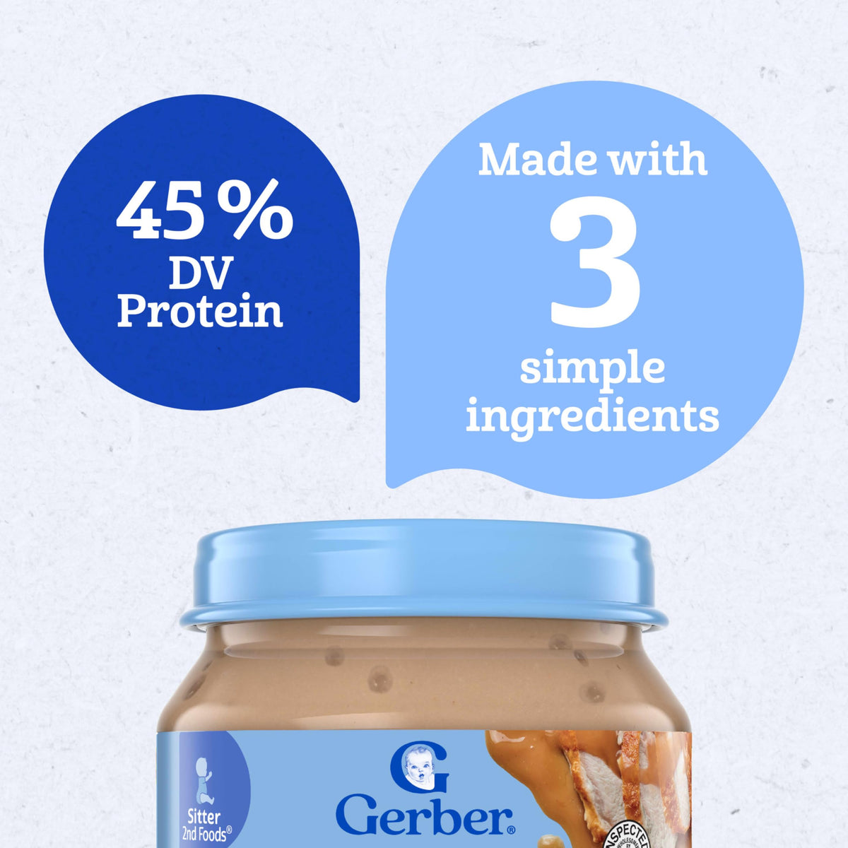 Gerber Turkey & Gravy Baby Food, 2.5 Oz