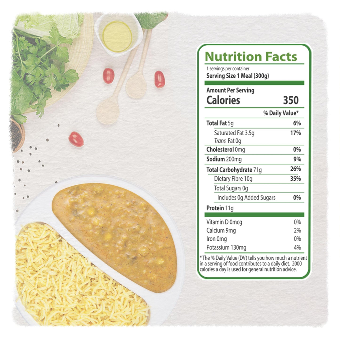 Food Earth Ready To Eat Indian Meal - Five Lentil Curry With Turmeric Rice - Organic, Vegan, Gluten-Free, Gmo-Free, Plant-Based