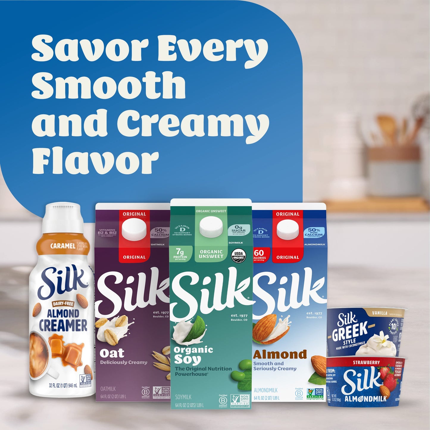 Silk, Organic Milk Substitute, Soy, Unsweetened, 64 Fl Oz