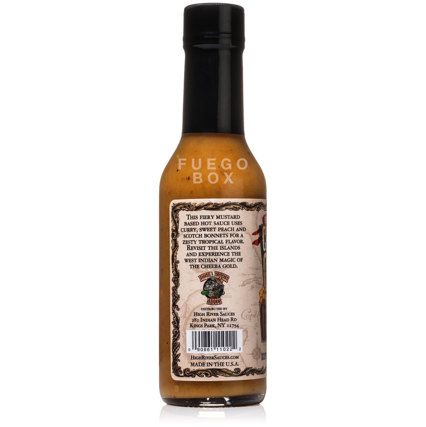 High River Sauces Cheeba Gold Barbados Style Scotch Bonnet Pepper Sauce (Single)