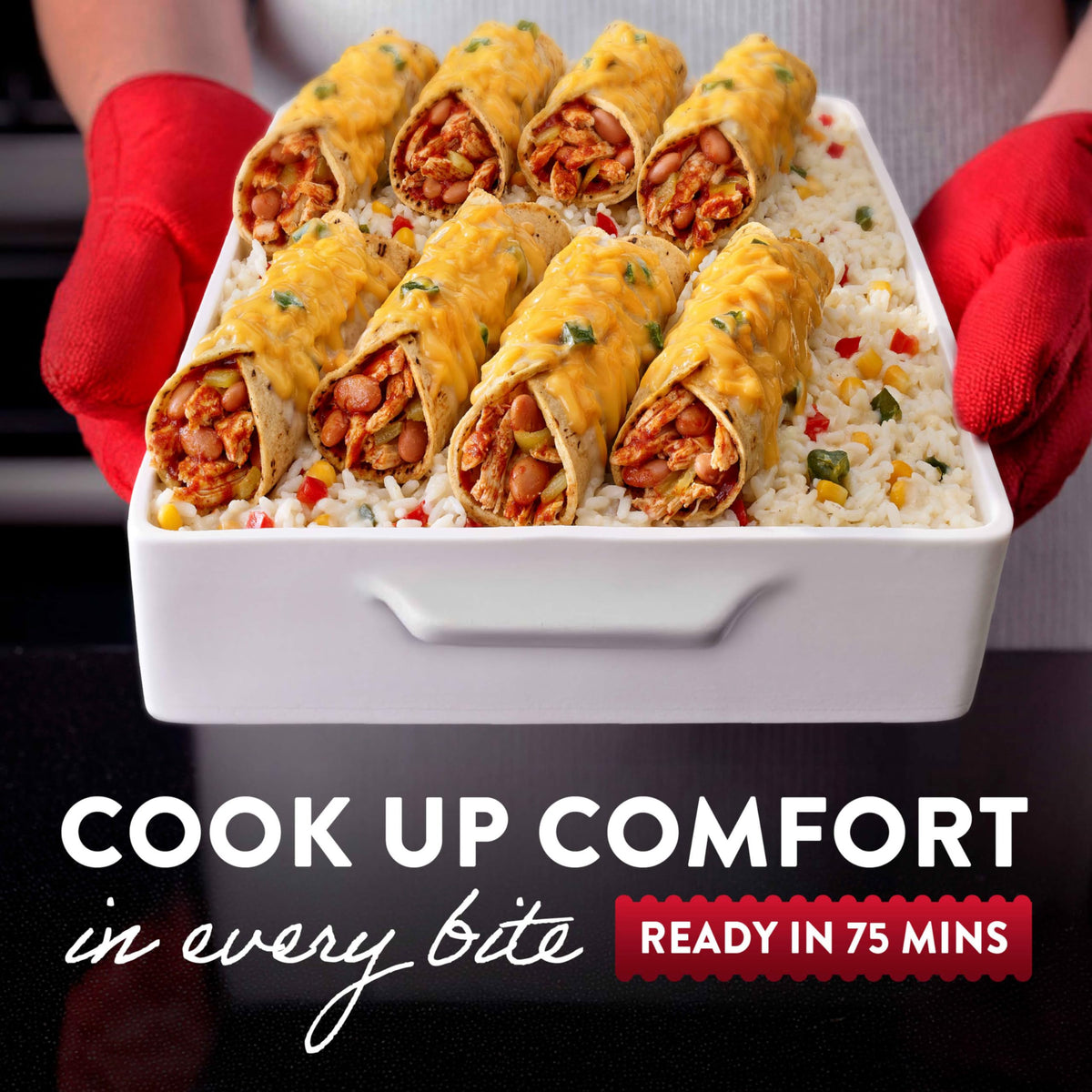 Stouffers Party Size Chicken Enchiladas Frozen Meal, 57 Ounce