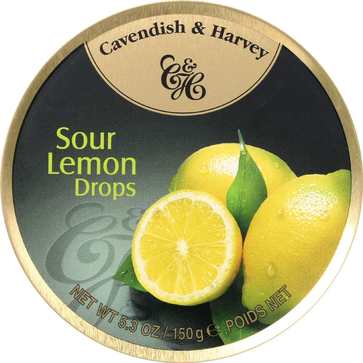 Cavendish & Harvey Candy Tin Lemon, 5.3 Ounce (Pack Of 12)