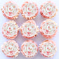 40PCS Silly Goose Party Cupcake Toppers Wafer Paper Goose Birthday Party Decorations Kids Baby Boy Girl Party Cake Decorations