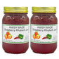 Amish Strawberry Rhubarb Jam - Two 16 Oz Jars