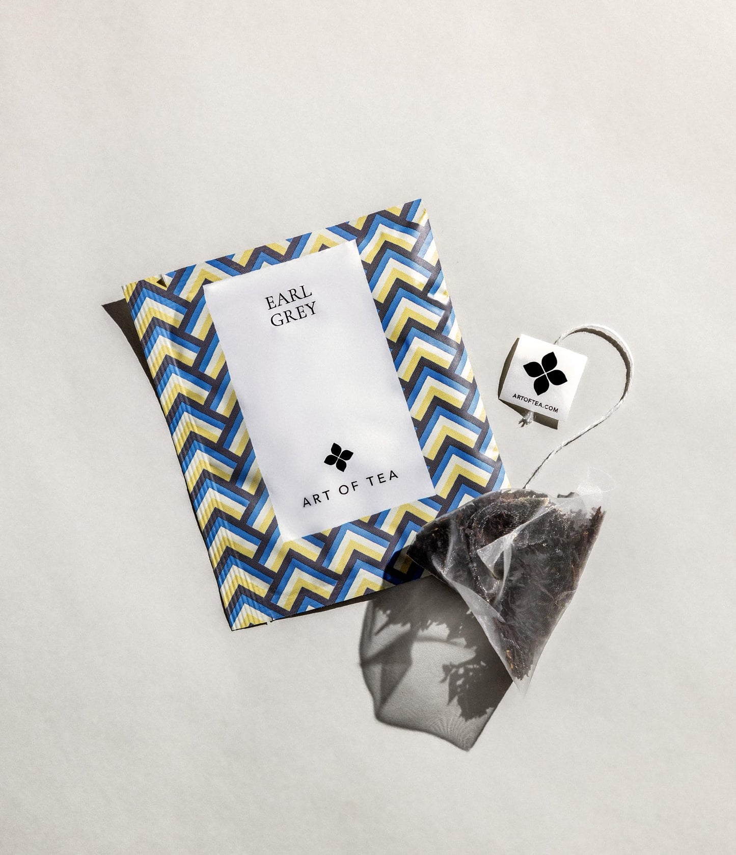 Art of Tea | Organic Earl Grey Black Tea | Earl Grey Tea Bag | 50 Eco Friendly Pyramid Black Tea Bag Sachets